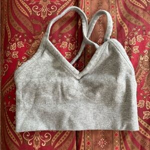 Alo Seamless Ribbed Low Back Bra